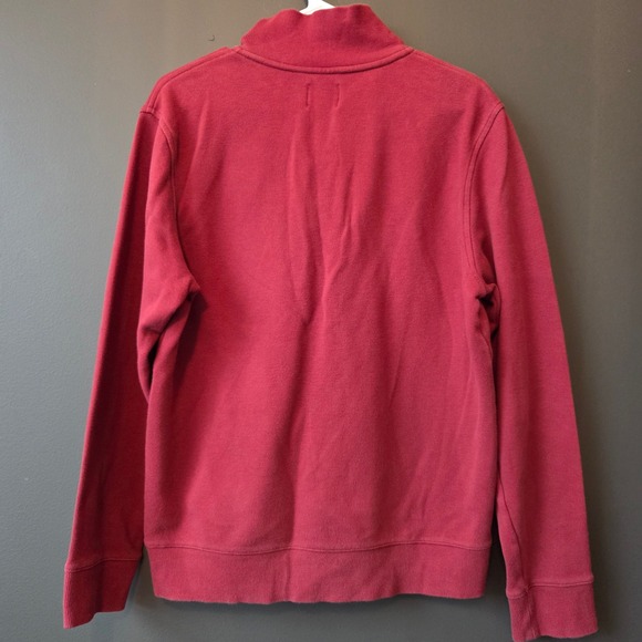 Brooks Brothers Red Fleece Men's Red Quarter Zip Sweatshirt Pullover M Classic - Picture 8 of 10